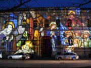 Ünnepre hangolódva – fényfestés Szentesen…