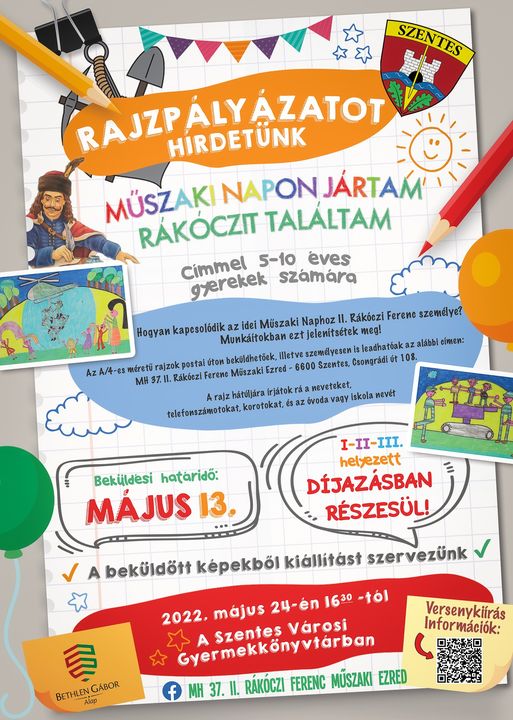 Ne feledjétek, lassan közeleg a „Műszaki napon jártam” rajzpályázat beküldési ha…