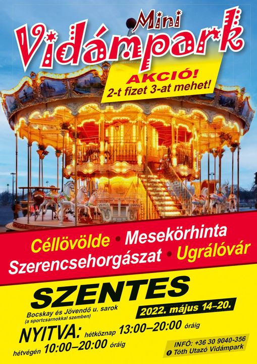 Utazó vidámpark a városközpontban…