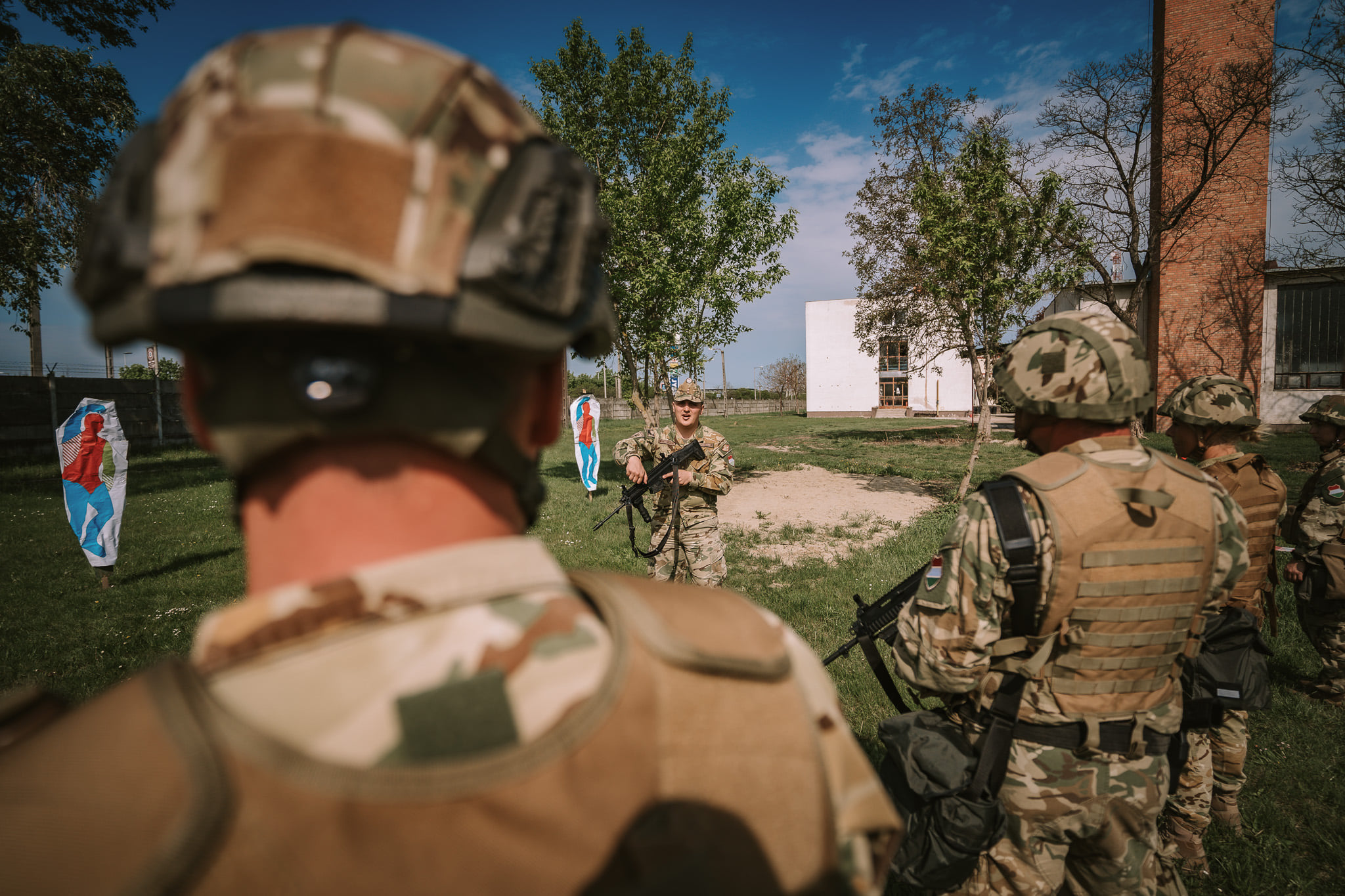 A műszaki ezred kijelölt személyi állománya az MH V4 EU Harccsoport műszaki modu…