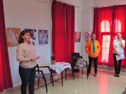 Dudás-Szabó Rózsa festményeiből Útkeresés címmel nyílt kiállítás könyvtárunkban….