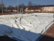 Elkezdődött a kupola állítása a Klauzál iskolában…