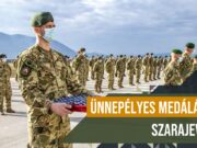 Ünnepélyes medálátadó Szarajevóban