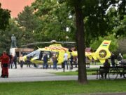 Mentőhelikopter szállt le a Kossuth téren…