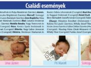 A január 7-én megjelent 1. lapszámunk családi eseményei…