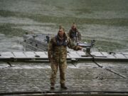 A PMP típusú hadihíd üzemeltetését gyakorolták a Tiszán október a NATO CREVAL (C…