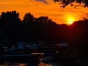 Naplemente a szentesi tiszai strandon…