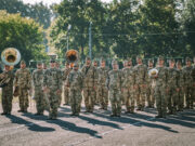 Az alapkiképzés befejezését követően sikeres záróvizsgát tett honvédek ünnepélye…