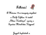 Mindenkit szeretettel várunk! :)…