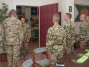 A Hősök terén, ünnepélyes keretek közt honvéd altiszti esküt tett kollégáinkat A…