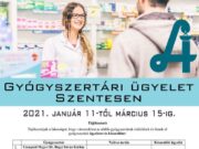 Gyógyszertári ügyelet az év elején (január 11 – március 15)…