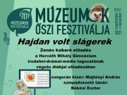 Szeptember 29-én rendezik meg a Múzeumok Őszi Fesztiválja országos programsoroza…