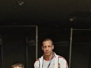 A régi és új világbajnokkal, utána egy kis edzés a nagyok között….