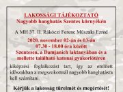 Nagyobb hanghatás Szentes környékén – lakossági tájékoztató…