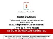 Áramszünet miatt szünetel az ügyfélfogadás a szentesi kormányablakban…