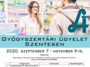 Gyógyszertári ügyelet Szentesen…