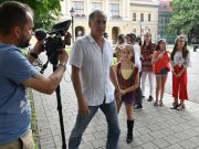 Klipet forgatott a Travel a Kossuth téren…