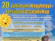 20. jubileumi nagyhegyi-felsőpárti családi nap július 31-én a volt vasutas sport…