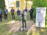 Őze Lajos Emlékház „alapkő” letétele a ligetben…