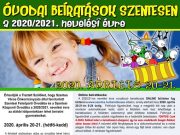 ÓVODAI BEÍRATÁSOK SZENTESEN a 2020/2021. nevelési évre…