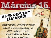 A március 15-ei városi megemlékezés elmarad!…
