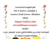 Növendékhangverseny a Magyar Kultúra Napja alkalmából…