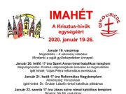 Imahét a Krisztus-hívők egységéért 2020. január 19-26 között…