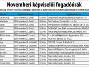 Valamennyi önkormányzati képviselő fogadóórát tart…