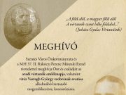 MEGHÍVÓ megemlékezésre és szoboravatóra…