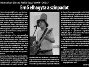 A napokban elhunyt zenészről emlékezett meg kollégánk lapunkban….