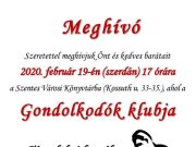 Ma gondolkodók klubja a könyvtárban….