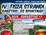 IV. Tisza Strandi Gasztro- és Sportnap…