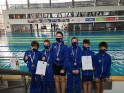 Tizennyolc éremmel zárták az év első úszóversenyét…