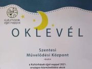 Szeptember 24-26 Kultúrházak éjjel-nappal…