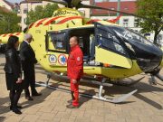 Szegeden mutatták be először a szentesi mentőhelikoptert…