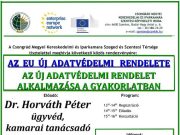 AZ EU ÚJ ADATVÉDELMI RENDELETE…