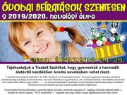 Óvodai beíratások Szentesen…