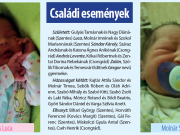 Családi események…