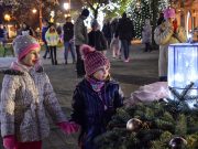 Meggyújtották az első gyertyát a város adventi koszorúján…