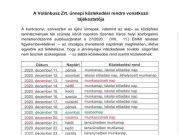 A Volánbusz Zrt. tájékoztatója – A helyi buszjáratok ünnepi közlekedési rendje…