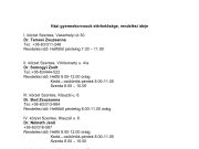 A szentesi házi gyermekorvosok és fogorvosok elérhetősége és rendelési ideje…