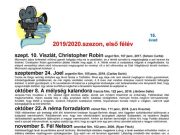 Keddtől ismét filmklub lesz. Itt a féléves programja….