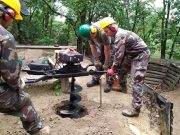 A műszaki ered katonái megkezdték a Pákozdi Katonai Nemzeti Emlékpark területén …