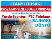 Eljött a nap! Ma este a bajnoki címért ugrik medencébe leány ifjúsági csapatunk…