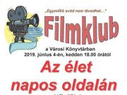 Holnap a filmklubban vetítik….