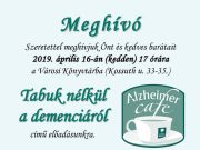 A városi könyvtár jövő heti programjai….