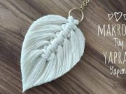 Makrome Tüy Yaprak Yapımı / Makrome Anahtarlık Yapımı