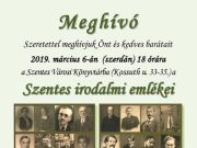 2019. március 6-án szerdán 18 órakor a Szentes Városi Könyvtárban a „Szentes ir…