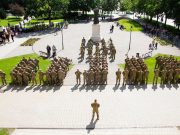 The brigade officially starts Szentes Axe 2019 with an opening ceremony in the b…