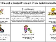 Nyílt napok a Szentesi Felsőpárti Óvoda tagintézményeiben…